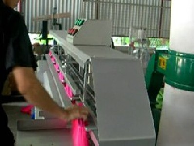 Automatic broom flat hair opener machine